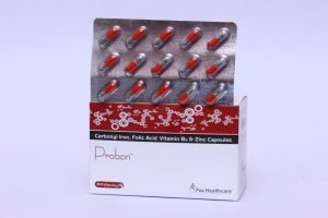 Carbonyl iron, folic acid, vitamin B12 & zinc capsules