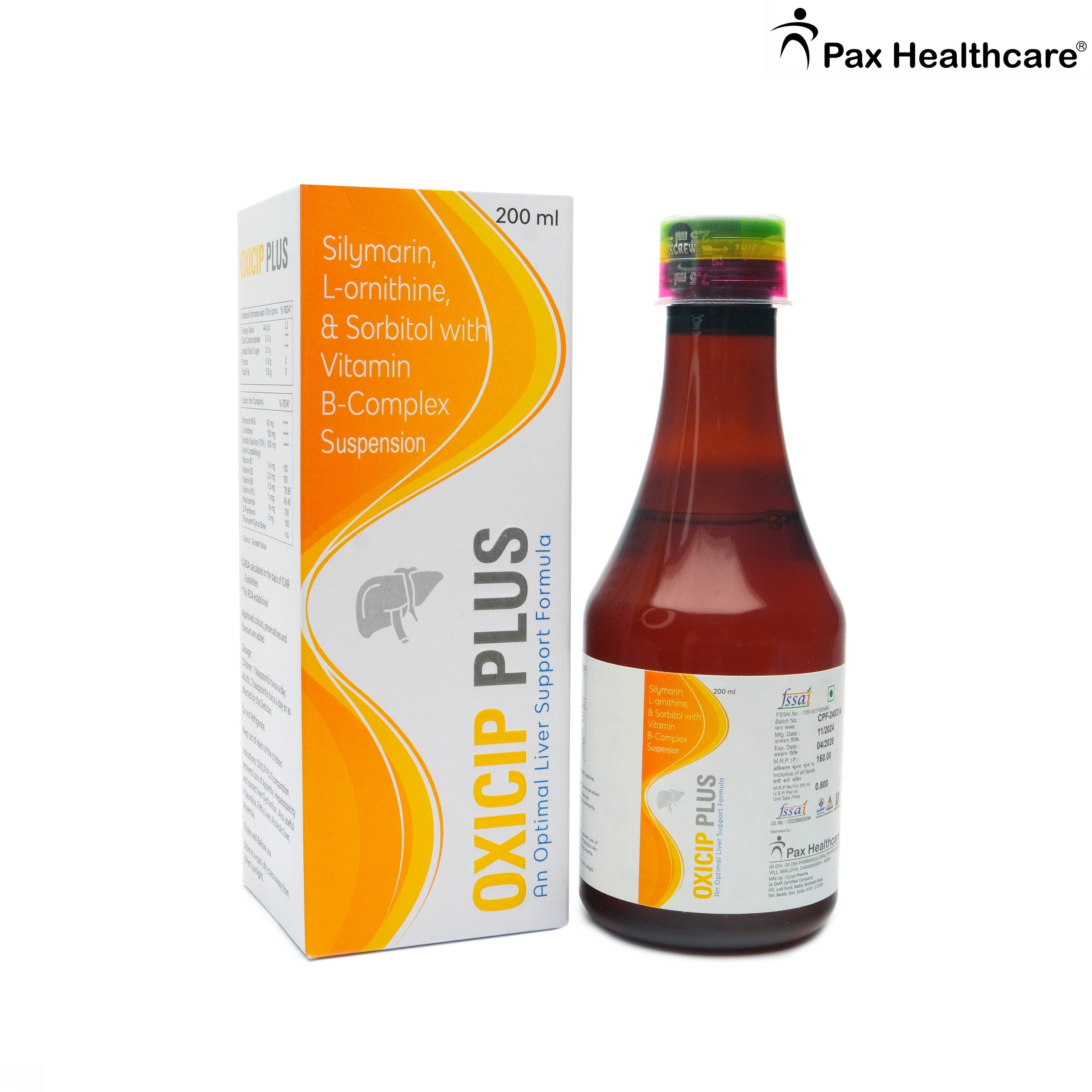 Silymarin, L-Ornithine, Sorbitol, Vitamin B-Complex Suspension
