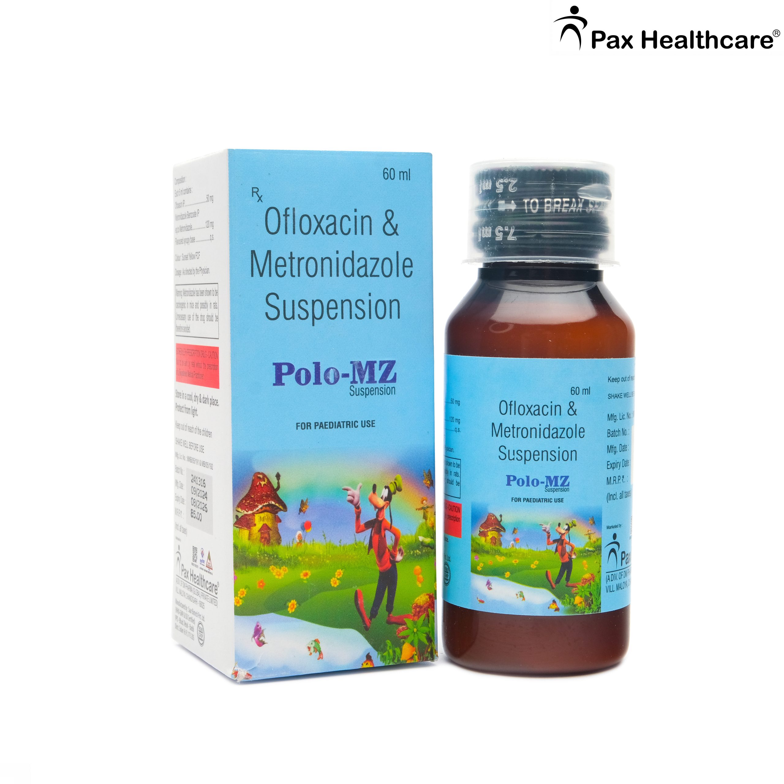 Ofloxacin & Metronidazole Paediatric Suspension