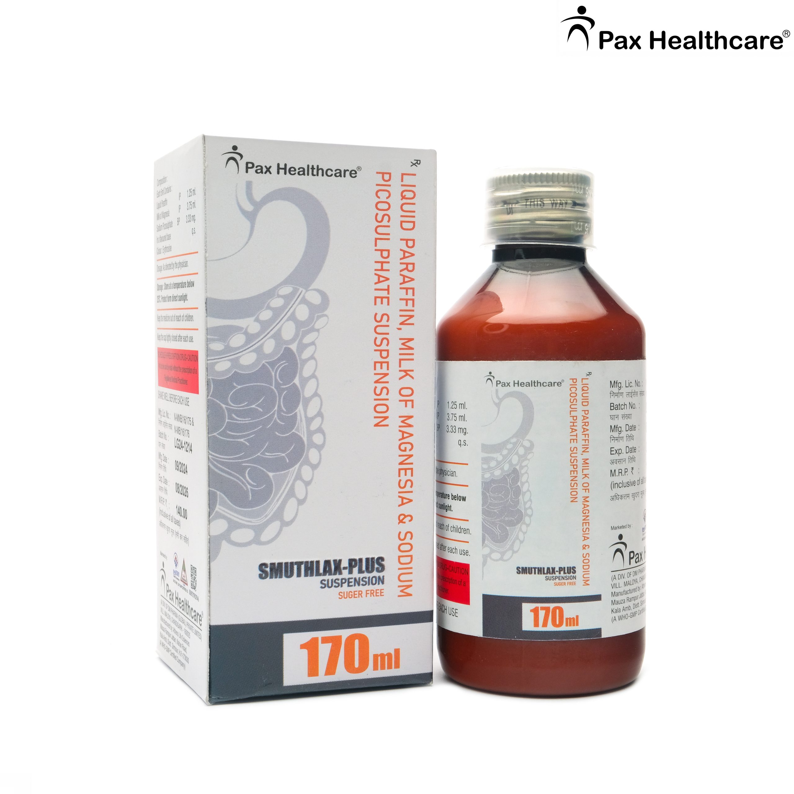 Liquid Paraffin, Milk of Magnesia, Sodium Picosulphate Suspension