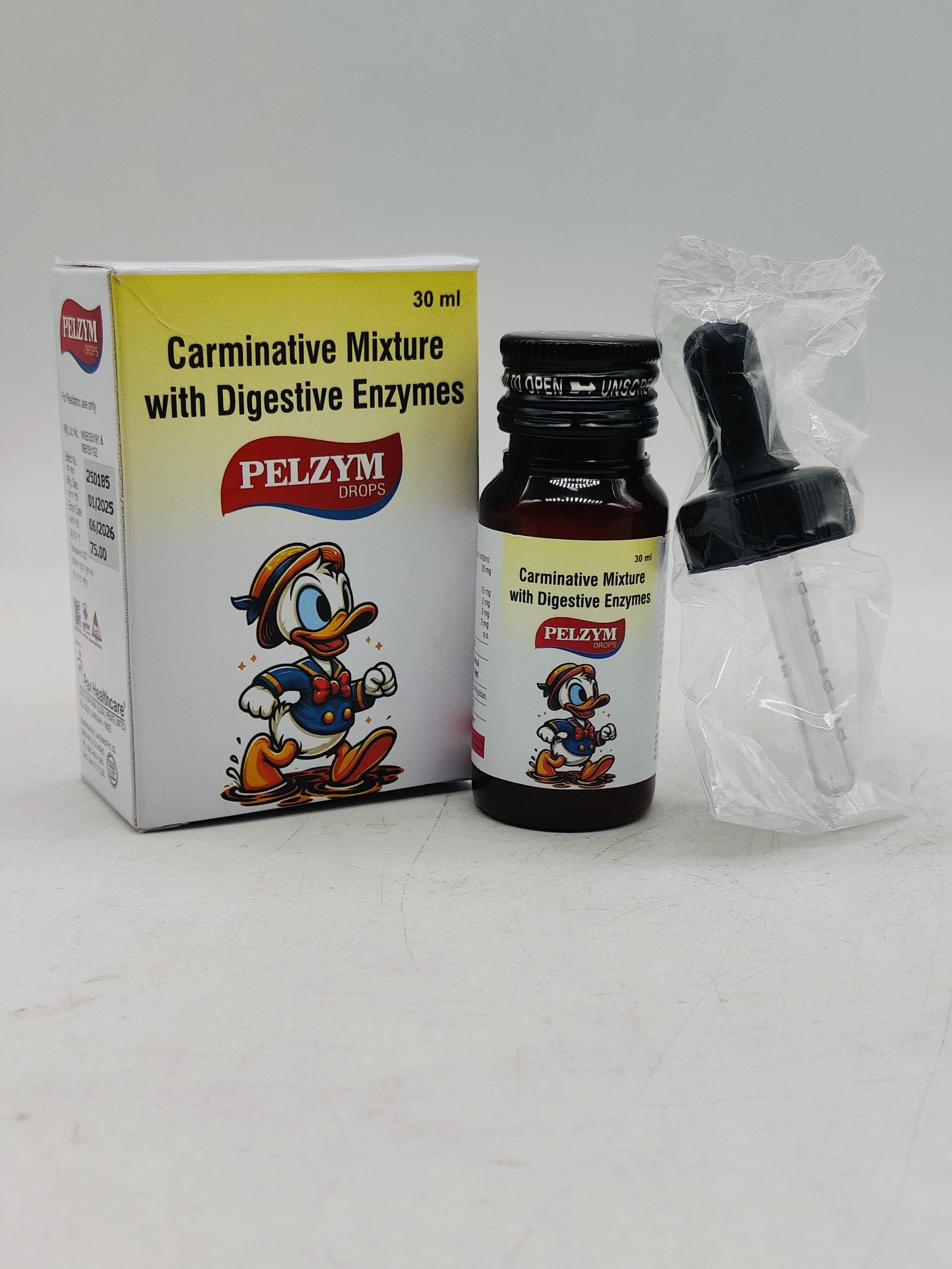 Carminative Mixture with Digestive Enzymes