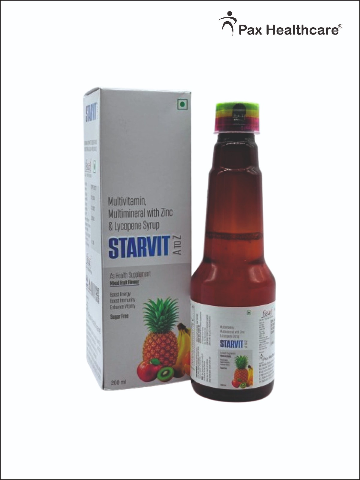 STARVIT A TO Z Syrup – Multivitamin, Multimineral, Zinc & Lycopene